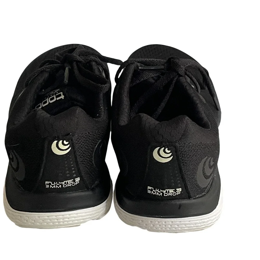Topo Fli-Lyte 3 Black White Running Walking Shoes Women's 6
